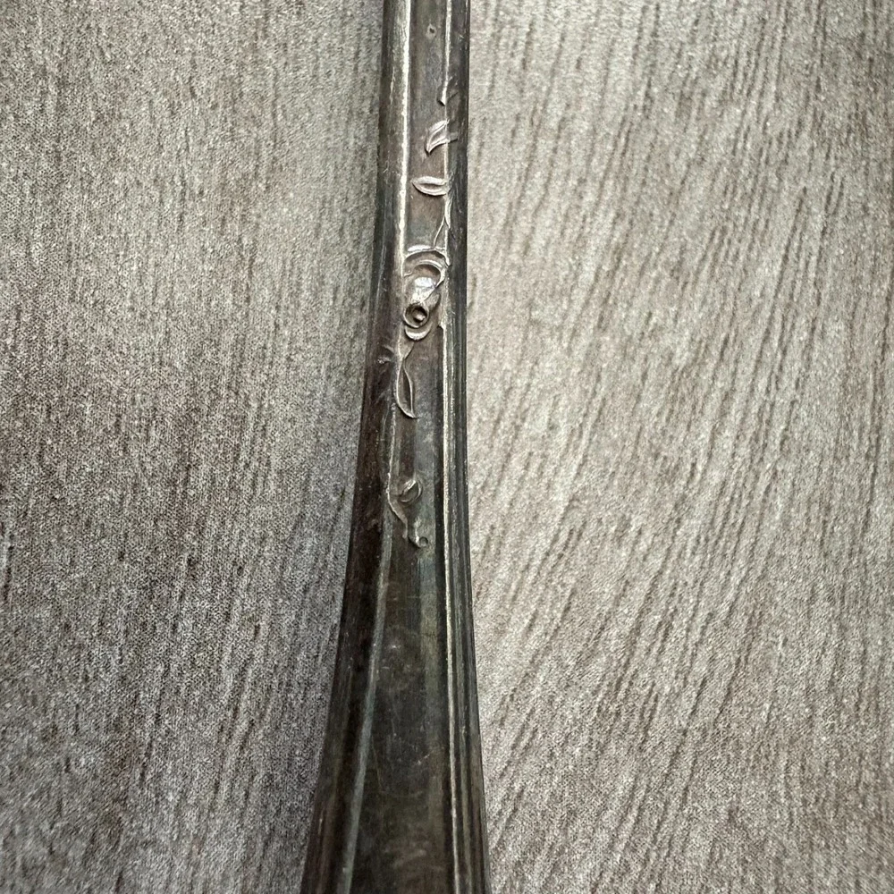 Vintage New England Silver Plate Rosemary‎ Pattern Ice Tea Spoons Set Of 3